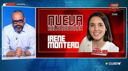 Irene Montero de la política al plató: Será nueva colaboradora de 'Todo es Mentira'